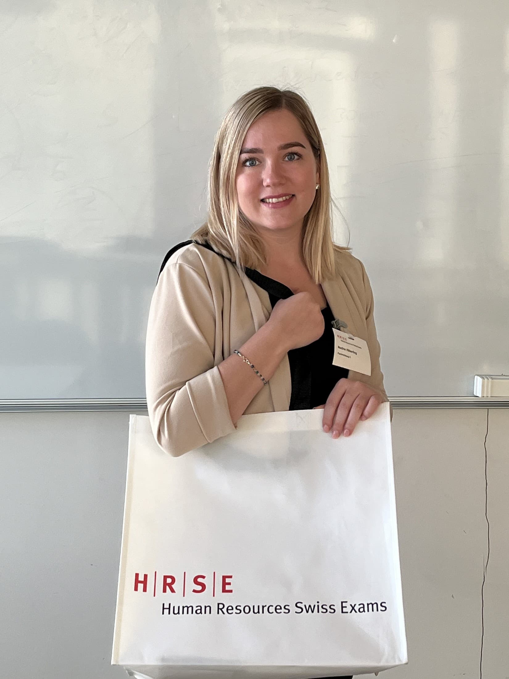 Nadine Häberling als Prüfungsexpertin HRSE